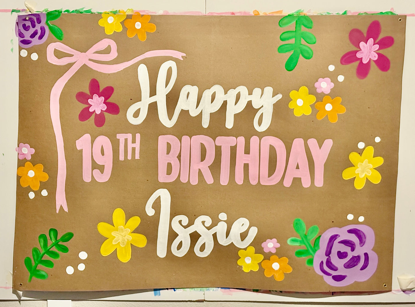 Custom Hand-Painted Banner